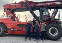 HANGCHA Reach stacker 45 Tons arrived Thailand on February 2024